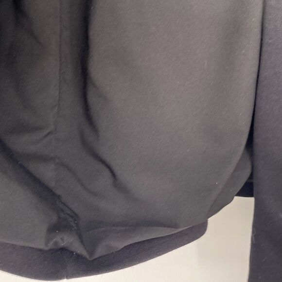 Chico's Women's Long Sleeve Rayon Blend Snap Down Long Coat Jacket Black Size 8 - Picture 9 of 14